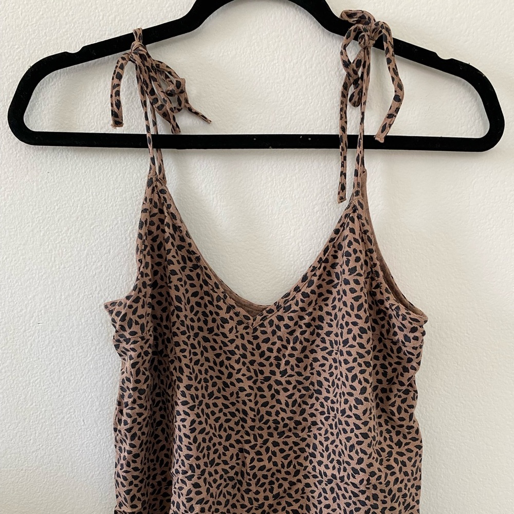 Abercrombie & Fitch Animal Print Tie Tank